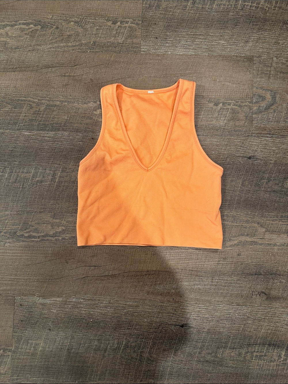 Athleta Women's V-Neck Ribbed Tank Top - Peach